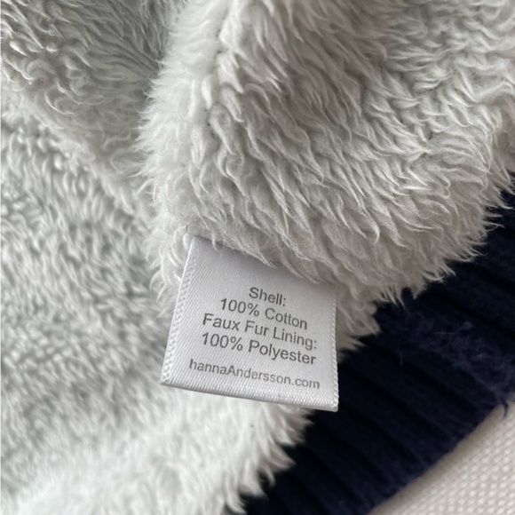 Hanna Andersson Faux Fur and knit hoodie 18-24mo - Picture 3 of 4